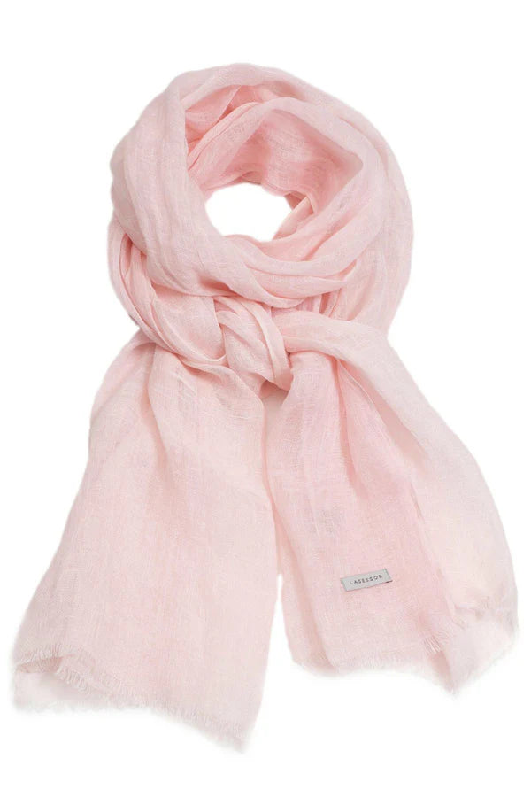 Pellavahuivi vaalea roosa