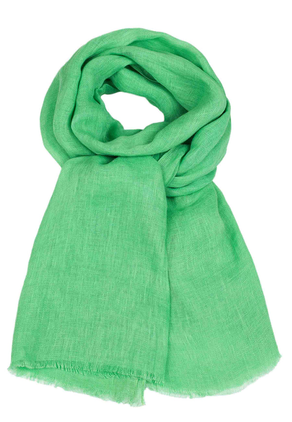 Pellavahuivi vihreä