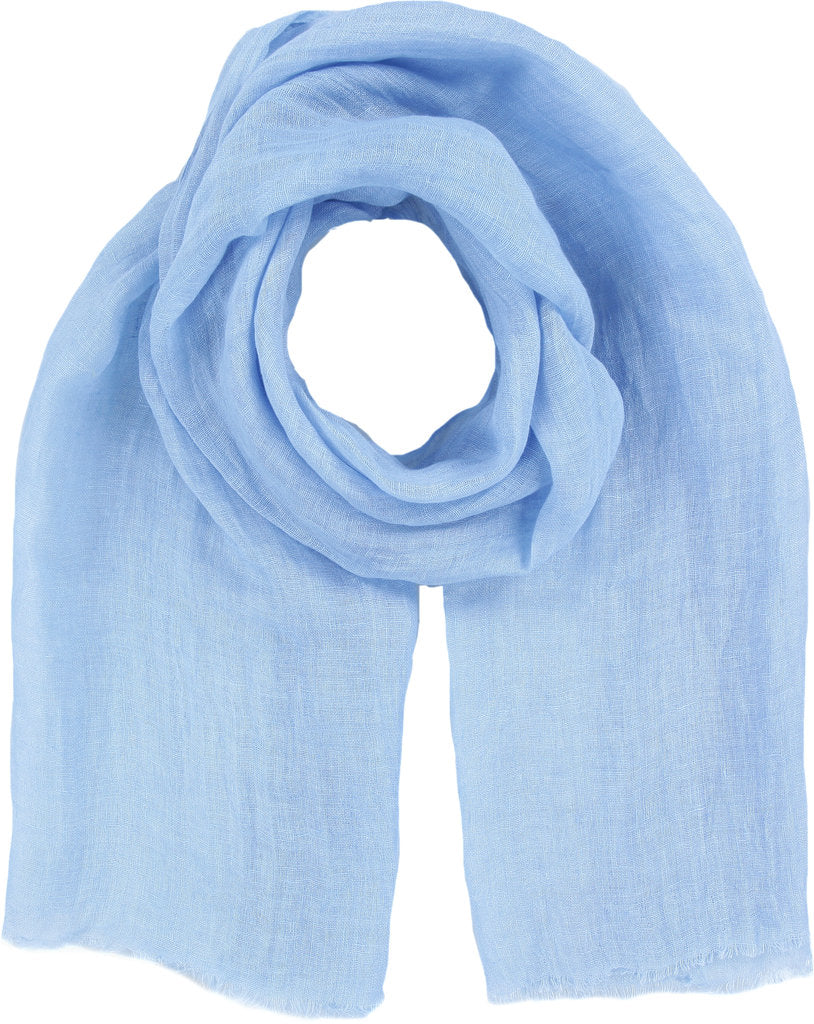 Pellavahuivi vaalean sininen