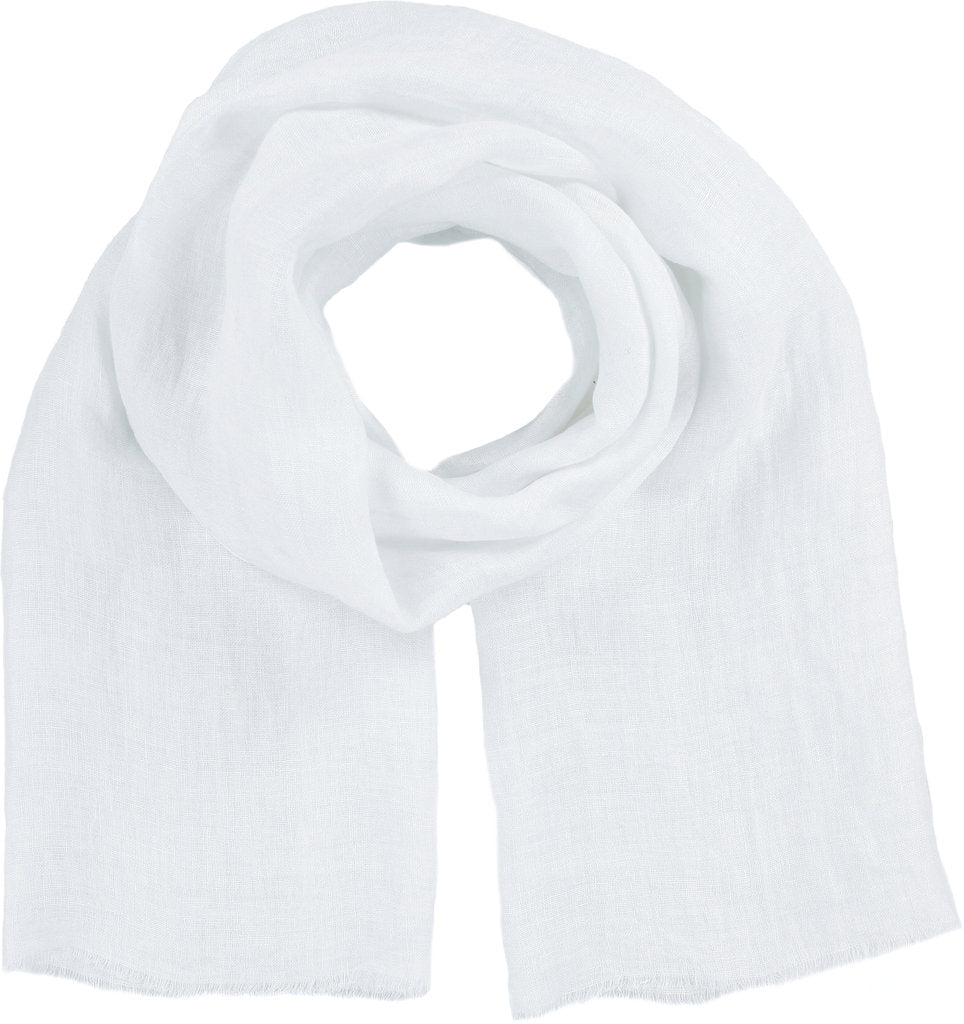 Pellavahuivi valkoinen